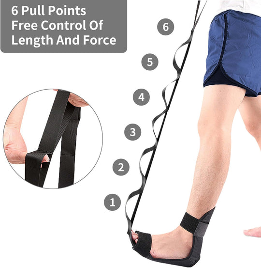 Yoga Stretch Strap Improves Strength and Relief to Heel Spurs, Calf, Thigh and Hip(10 Pack)