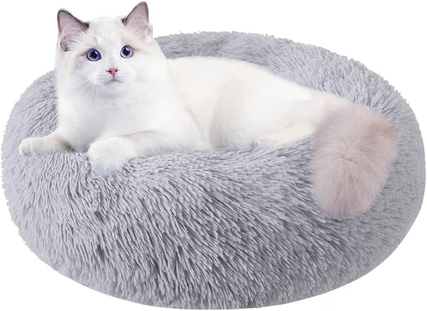 Cat Beds for Indoor Cats, 20 Inch Dog Bed for Small Melium Large Dogs Washable-Round Pet Bed for Puppy and Kitten with Slip Resistant Bottom(Bulk 3 Sets)