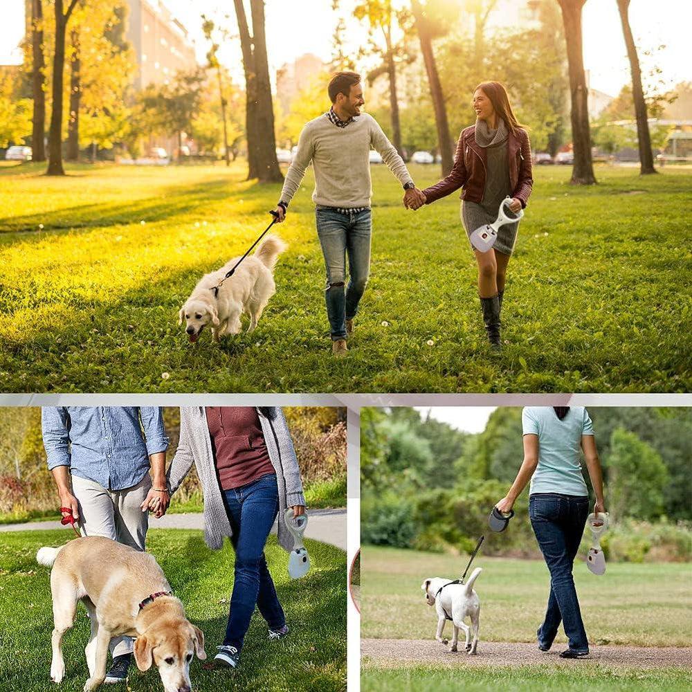 Portable Long Handle Dog Pooper Scooper without Smell for Walks,Sturdy and Durable for Easy Grass and Gravel Pick Up