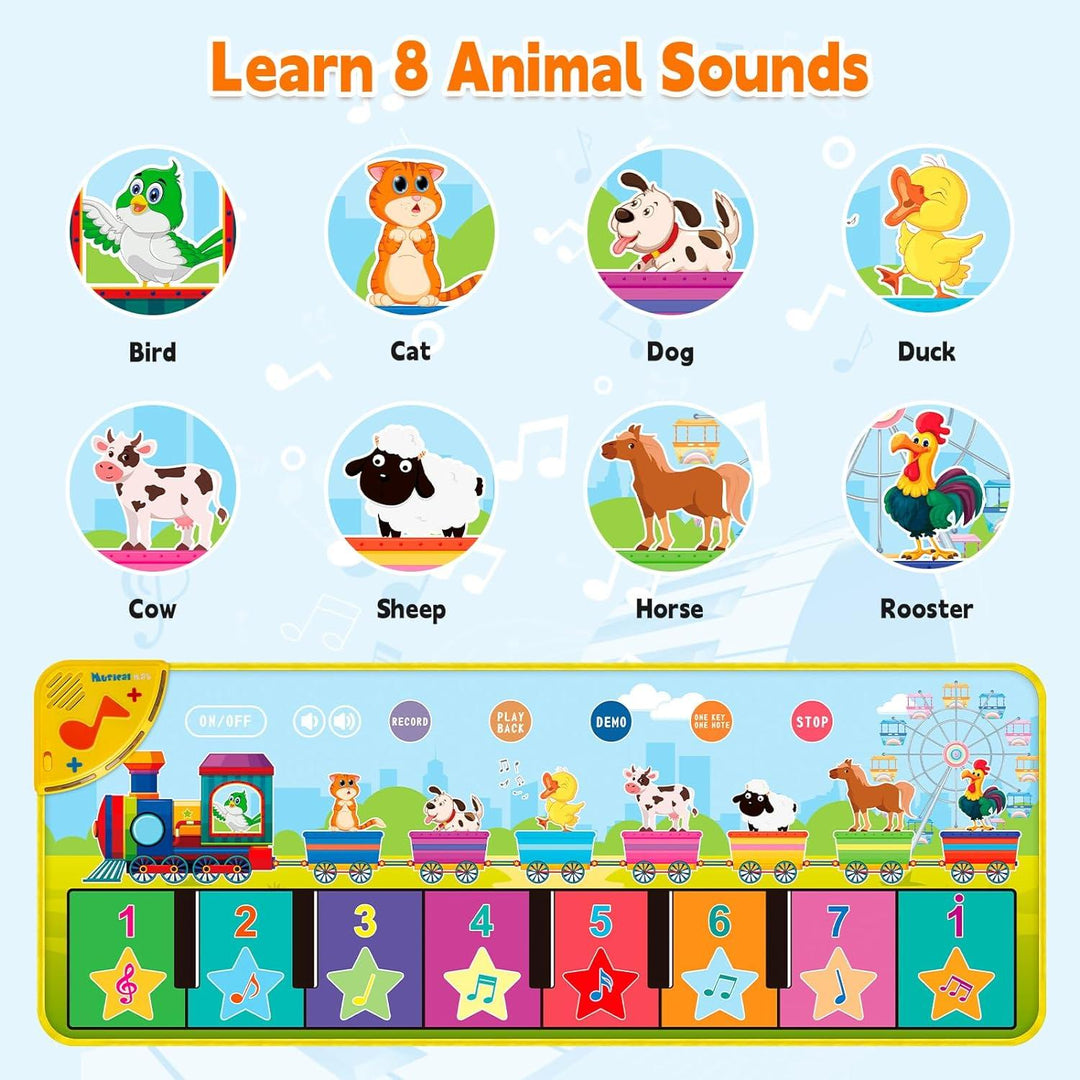 Children's Piano Music Blanket Interactive Early Education Dance Mat A Variety of Musical Educational Toys(Bulk 3 Sets)