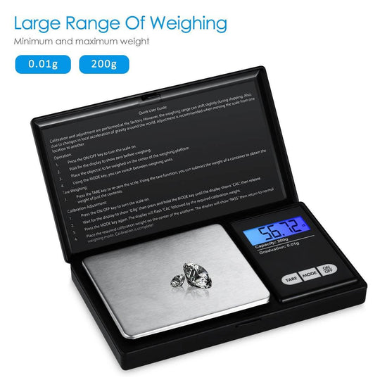 Digital mini Scale Custom Multipurpose metal small digital stainless steel pocket scale fast delivery scale(Bulk 3 Sets)