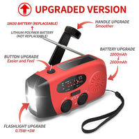 Earthquake disaster solar hand crank radio camping outdoor mini emergency survival kits