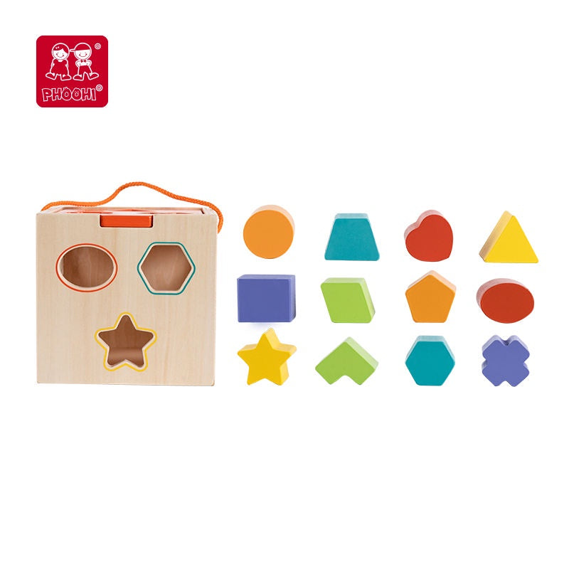 Classic learning toys shapes puzzle wooden educational toy for kids (10 Pack)