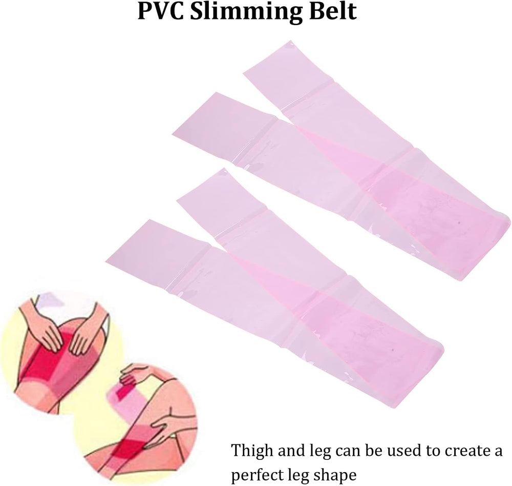 Slimming Belt Waist with Burn Fat, 2 pcs Waist Trimmer Belt PVC Waist Leg Thigh Wrap Shaper Slimming Belt Weight Loss Wrap