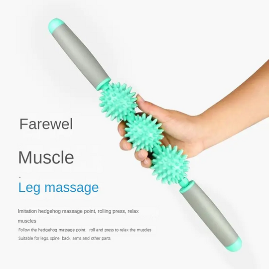 Cellulite and Sore Muscles 3 Balls Version - Neck, Leg, Back, Body Roller Deep Tissue Massage Stick Tools(10 Pack)