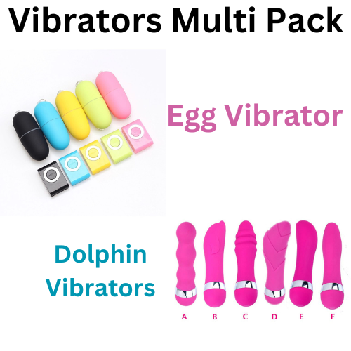 Dolphin head Style Vs MP3 Style Multi Pack Vibrators(Bulk 3 Sets)