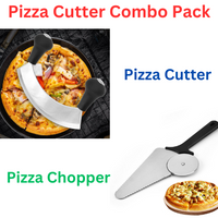Handy Salad, Pizza Chopper & Pizza Cutter and Server Slicer Super Sharp Combo Pack