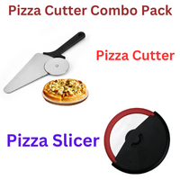 Pizza Cutter and Server Slicer & Pizza Slicer with Protective Blade Guard Combo Pack - MOQ 10 Pcs
