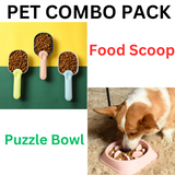 Multifunctional Dog Cat Feeders Food & Dog feeder Bowl Combo Pack - MOQ 10 Pcs