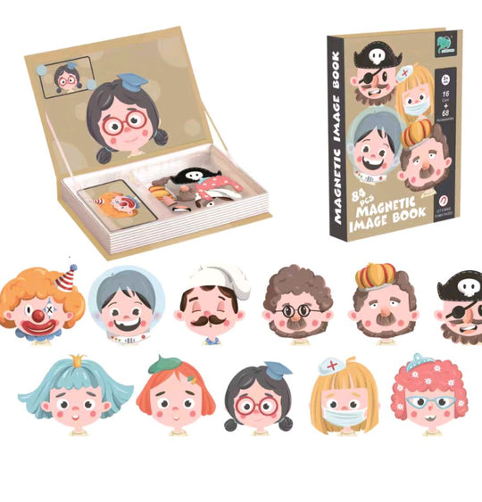 Magnetic Game Teaches Fine Motor Skills and Imagination - Suitable for Ages 3 and Up