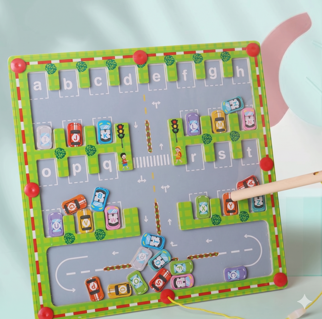 Magnet Alphabet Counting Double Sided Board Wood Puzzle