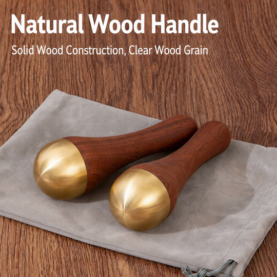 Ayurvedic Kansa Wand Face, Foot & Body Massager – 2-in-1 Bronze Massage Tool