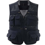 Comfort vest Safari Fishing Travel Photo Cargo Vest Jacket Multi Pockets