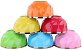 Multi Colored Double walled Insulated Metal Bowls (Bulk 3 Sets)