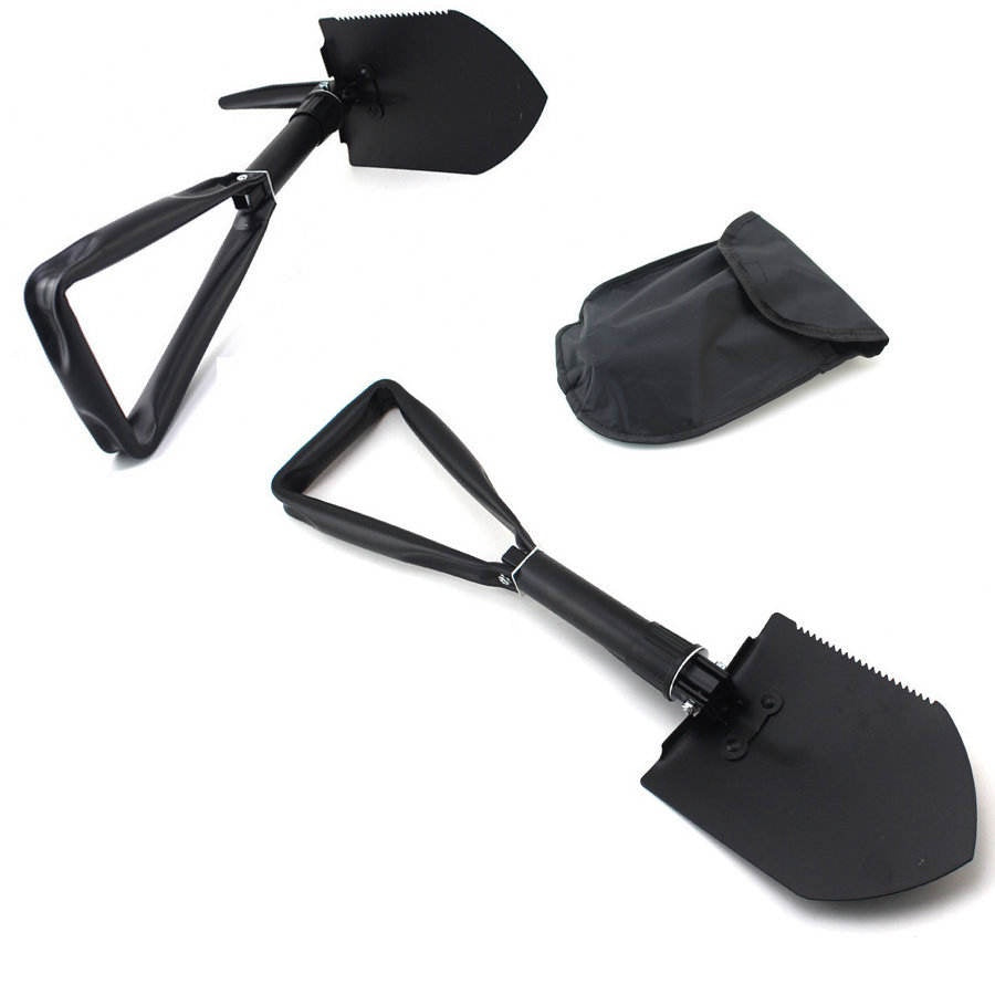 Folding Shovel High Carbon Steel, Portable Lightweight Outdoor Tactical Survival Foldable Mini Shovel, Entrenching Tool, Camping, Hiking, Digging, Backpacking, Car Emergency(10 Pack)