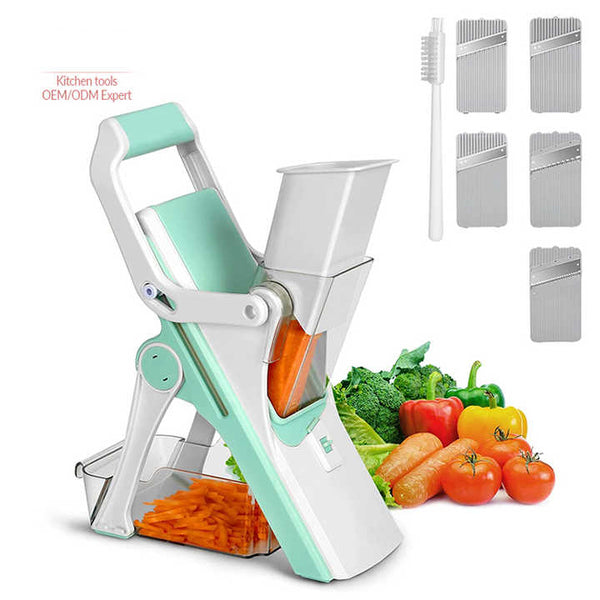 Pro Chef 5 In 1 Cutter Kitchen Multifunction Vegetable Chopper Manual Food Chopper(10 Pack)