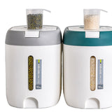 Stylish Large Food Storage Containers with Lids and Airtight Rice Dispenser, Airtight Kitchen & Pantry Food Storage for Kitchen Organization Airtight for Flour, Pet Food, Rice & Baking Supply(Bulk 3 Sets)