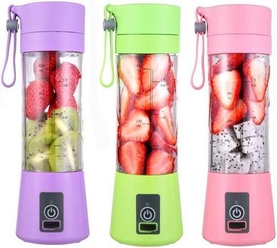 Personal Mixer Fruit Ice Crushing Rechargeable with USB, Mini Blender for Smoothie, Fruit Juice, Milk Shakes(10 Pack)