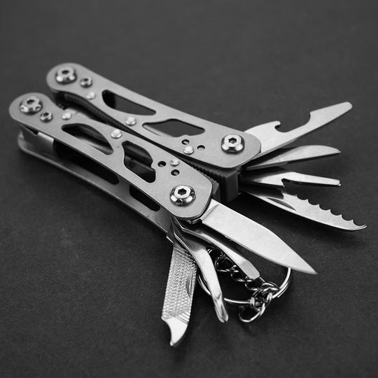 Multi-Purpose Knife Pliers Stainless Steel Folding Tool with Carbon Steel