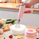 Hand Held 3 in 1 USB Electric Egg Beater Automatic Food Blender Garlic Meat Grinder Egg Mixer(10 Pack)