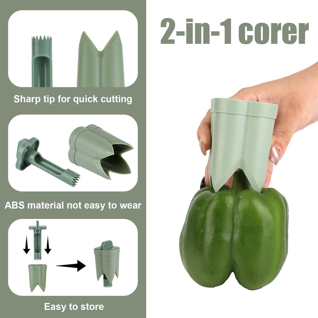 Pepper Deseeder Bell Pepper Corer Pepper Corer Tool 2 in1