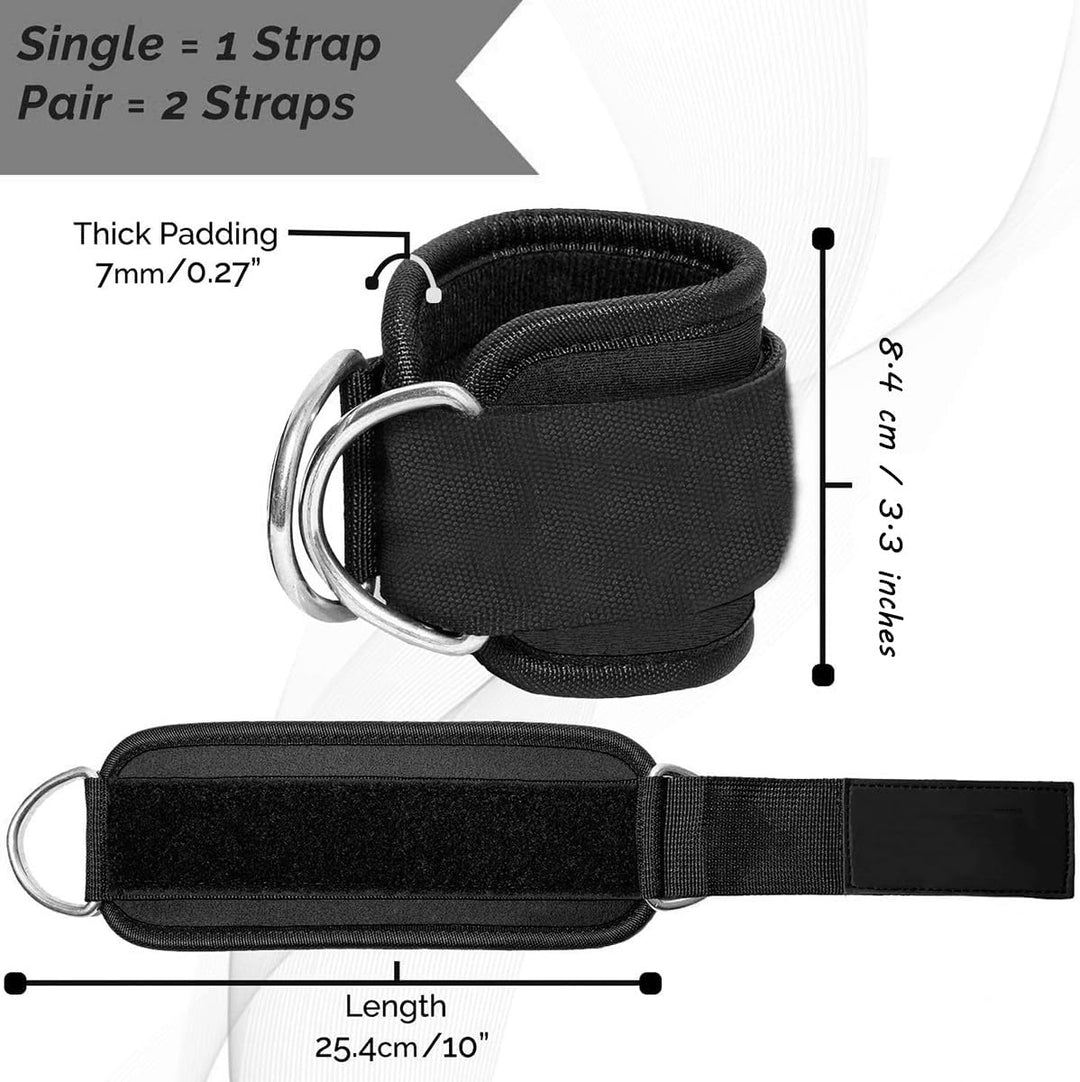 Adjustable Neopre Double D-Ring Legend Fitness Ankle Strap For Cable Machines