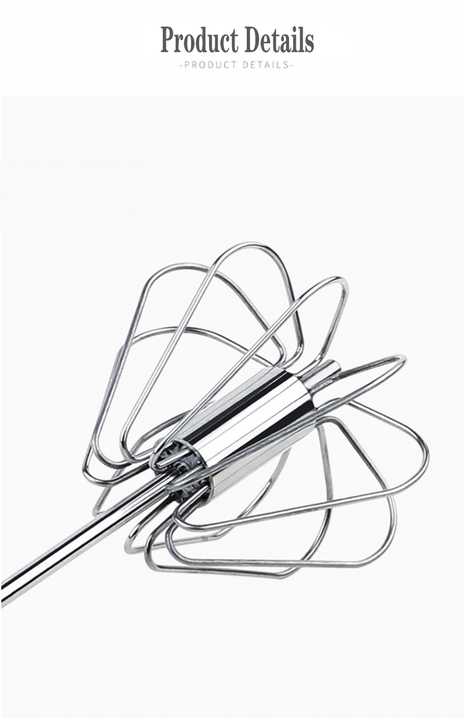 Professional Grade Rotating Semi-Automatic Eggbeater