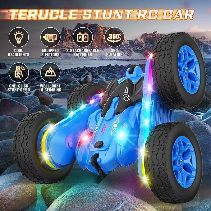 Double-Sided 360° Rotating 4WD Remote Control Car Rc Cars Stunt Toys Gift