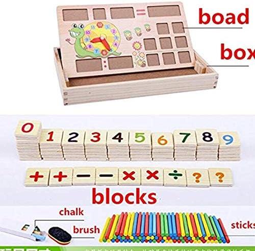 Montessori Baby Math Teaching Aids Multifunctional Math Operation and Drawing Box Learning Preschool Early Childhood Educational Toys