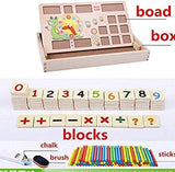 Montessori Baby Math Teaching Aids Multifunctional Math Operation and Drawing Box Learning Preschool Early Childhood Educational Toys(10 Pack)