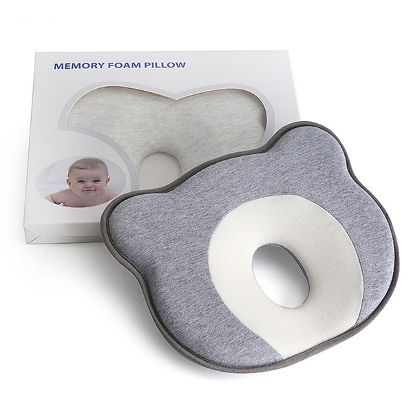 Generic Portable Memory Foam Donut Baby Pillow,Cute Cartoon Bear Soft and Cozy Pillow(Bulk 3 Sets)