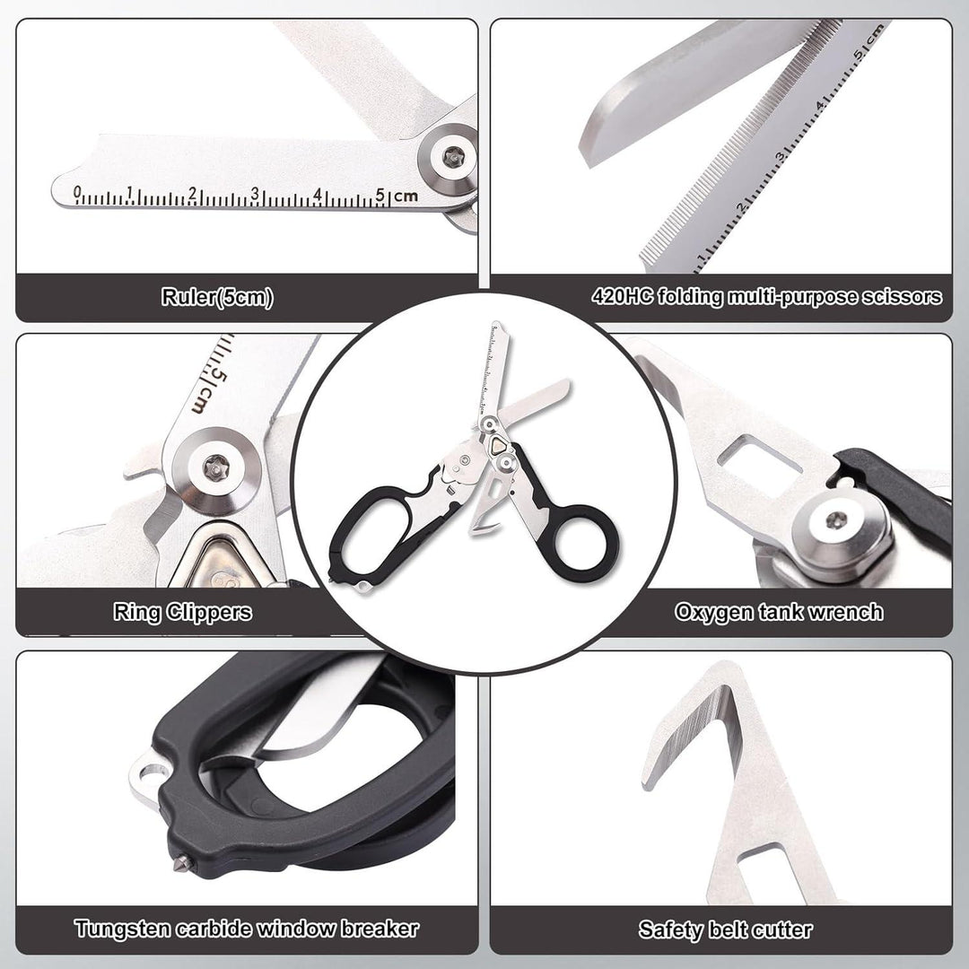 Stainless Steel 6 In 1 Tijeras Raptor Rescue Emergency Shears Scissors