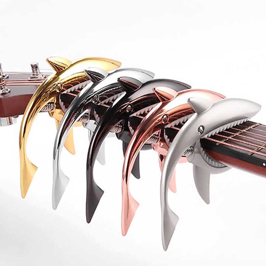Zinc Alloy Guitar Shark Capo for Acoustic and Electric Guitar(10 Pack)