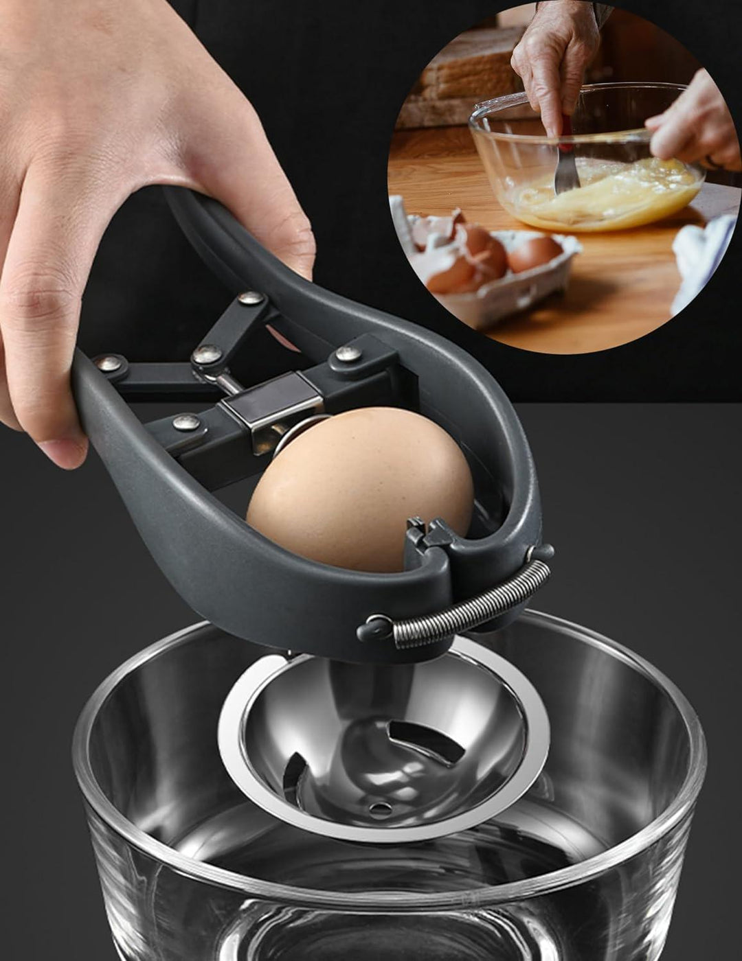 Family Use Egg Cracker Stainless Steel Opener Tool