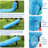 Premium Quality Air Lounger Inflatable Sofa Hammock-Portable,Water Proof Bag-for Travelling(10 Pack)
