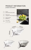 Multi-functional Funnel Drain Bowl Basket Kitchen Food Strainer (Bulk 3 Sets)