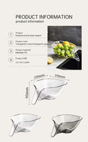 Multi-functional Funnel Drain Bowl Basket Kitchen Food Strainer (10 Pack)