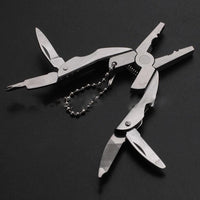 Multifunctional All In One Tool Mini Plier Keychain Set - 6-in-1 Multitool Plier, Adjustable Wrench & Carry Case(10 Pack)
