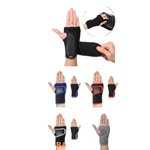 Hand Thumb Support Wrist Brace & Ankle Silicone Gel Heel Pad Pack(10 Pack)