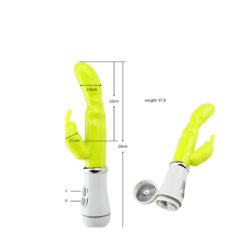 Rabbit ear ticking dildo with 10 Speed Performance