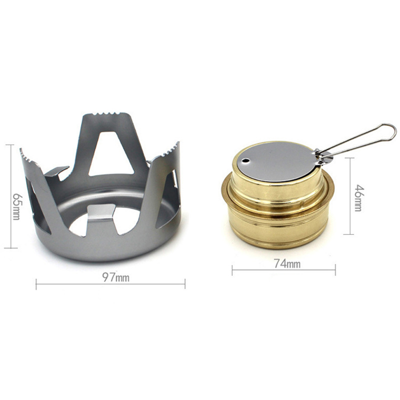 Mini Alcohol Stove for Outdoors Backpacking Lightweight Portable Camping Backpacking (10 Pack)