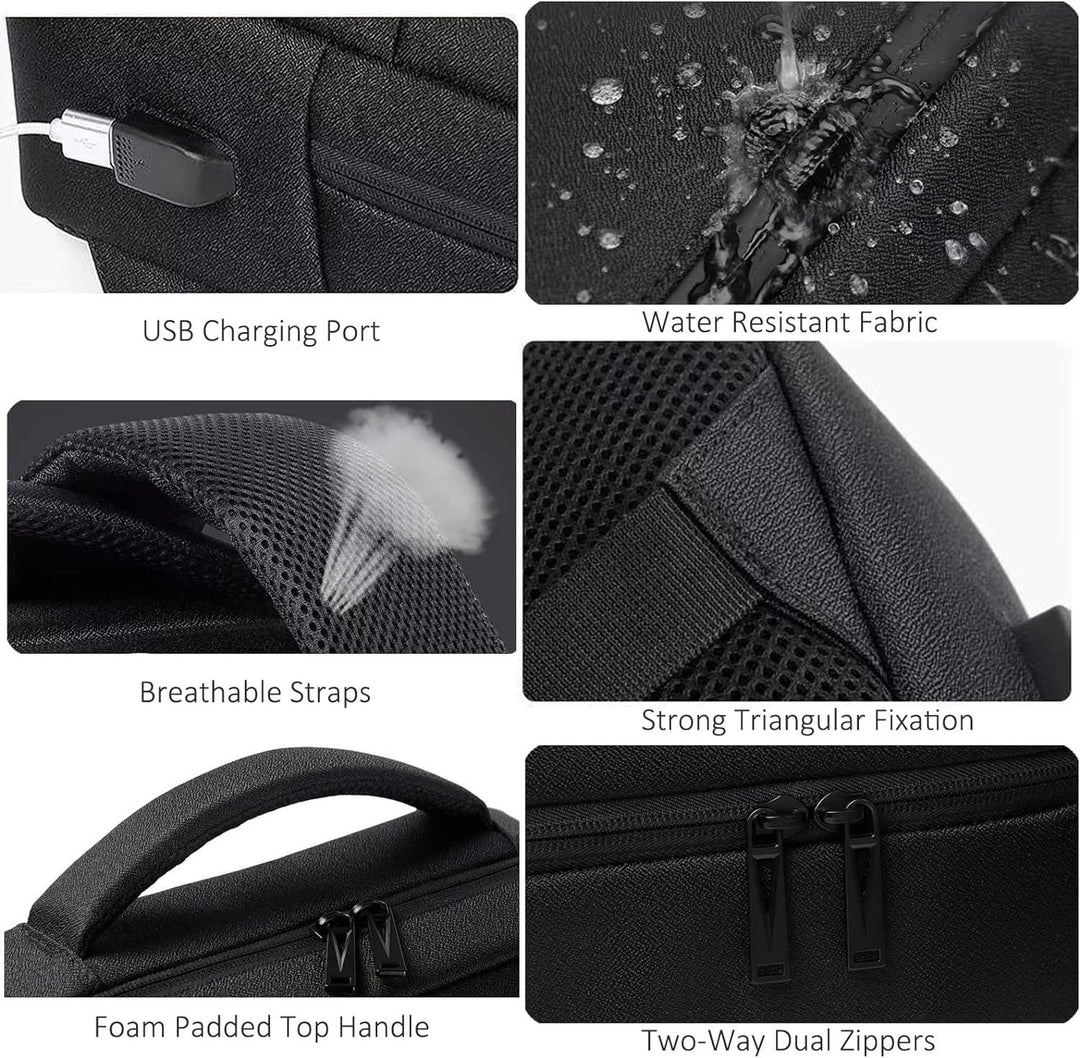 Luxury mens waterproof business Computer usb school backpack bags