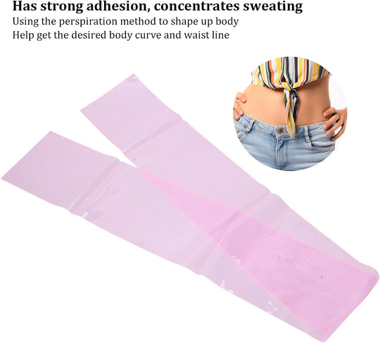 Slimming Belt Waist with Burn Fat, 2 pcs Waist Trimmer Belt PVC Waist Leg Thigh Wrap Shaper Slimming Belt Weight Loss Wrap