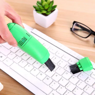 Miniature USB Cleaner with Smooth Dust Brush Suction Holes