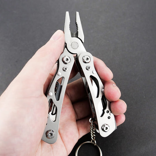 Multi-Purpose Knife Pliers Stainless Steel Folding Tool with Carbon Steel