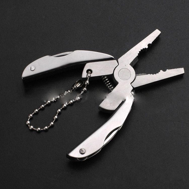 Multifunctional All In One Tool Mini Plier Keychain Set - 6-in-1 Multitool Plier, Adjustable Wrench & Carry Case