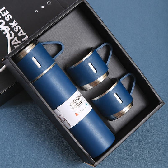 Vacuum Flask Thermos Cup & Luxury Coffee Mug Table Top USB Charging Combo Pack - MOQ 10 Pcs