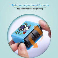 Teaching Stamps for Kids, Multiplication and Division Math Learning Roller Stamp,Math Practice Stamps for Home Preschool Kindergarten Classroom Supplies(2 Pcs)