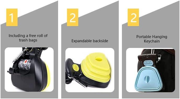 Pet Poop Picker Plastic Folding Pet Pooper Scooper With Bags