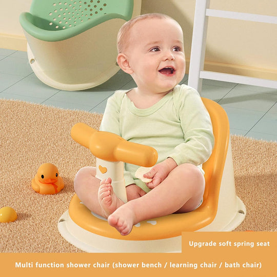 Non Slip Baby Bathtime tub play Chair sitting Up Seat with Suction Cups